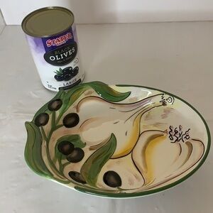 OLIVES AND GARLIC, SERVING DISH
